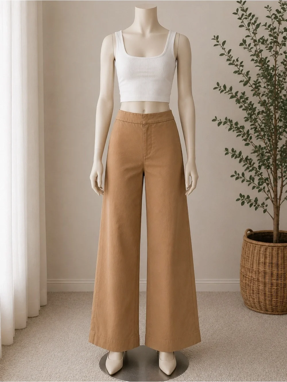 Isaac Mizrahi Live! 24/7 Stretch Pants Tan Khaki Size 0T Tall NWOT